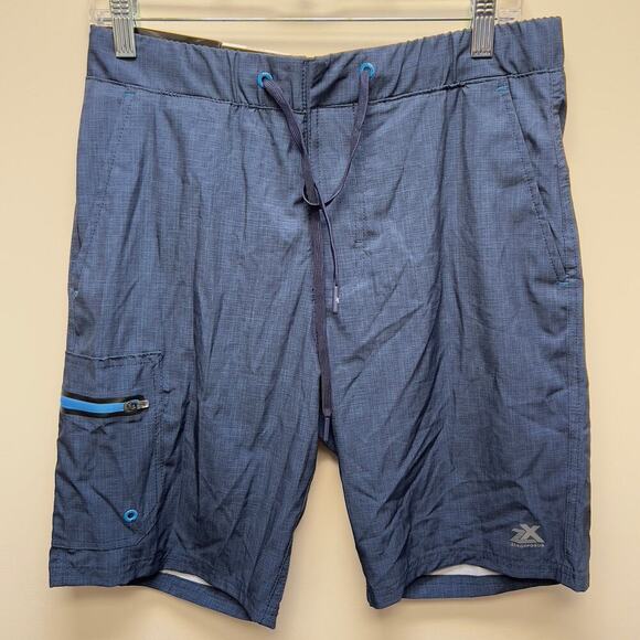 Zeroexposur Navy Blue Swim Shorts Men's Size S NEW UV Protection - Picture 1 of 8